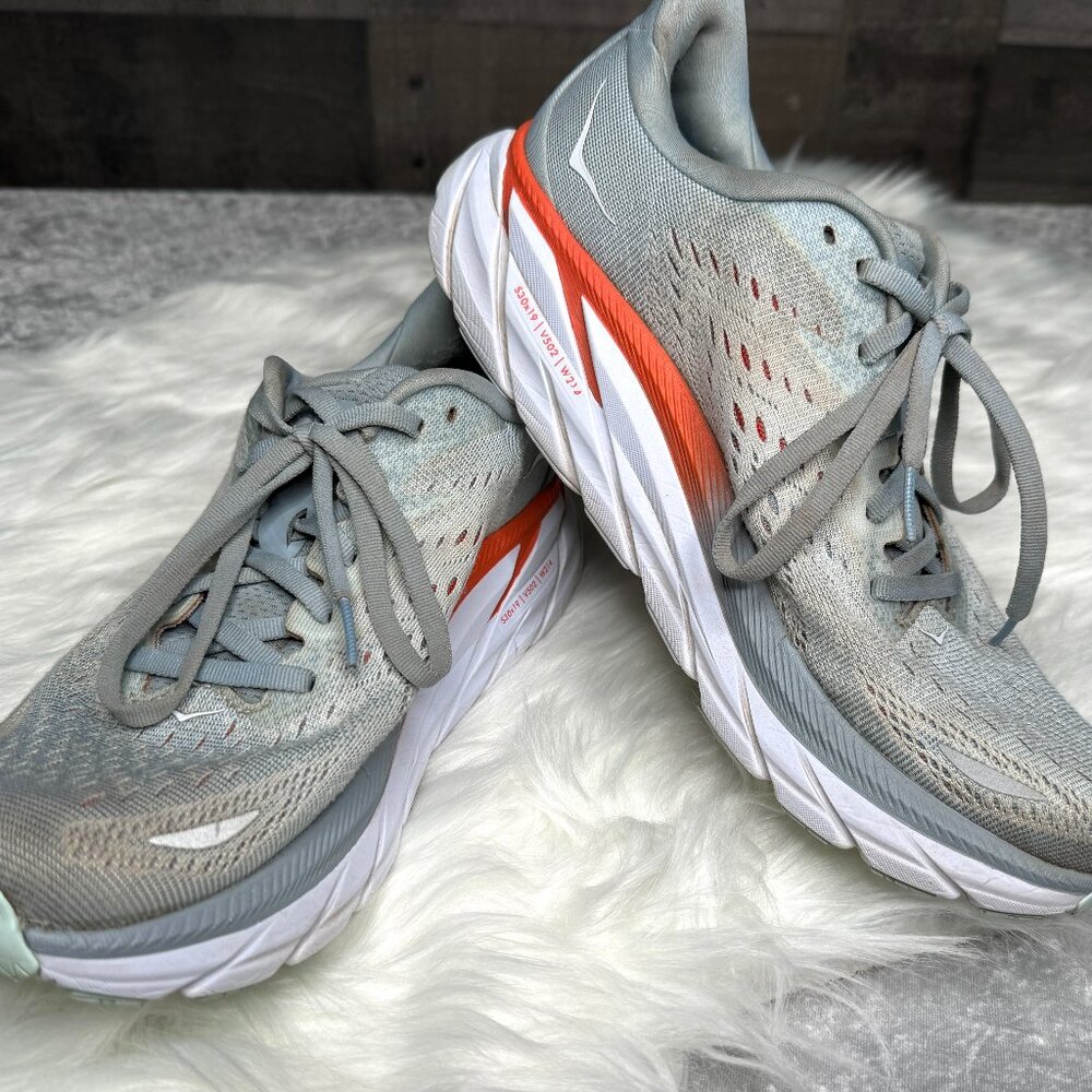 Hoka One One Clifton 8 Size 9.5 Blue Fog - Picture 2 of 14